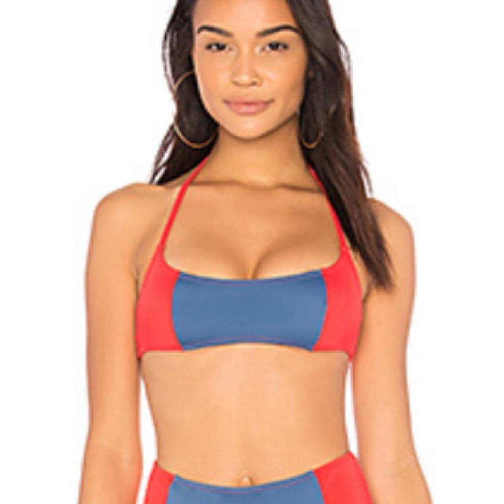 Solid and striped Jessica bikini top